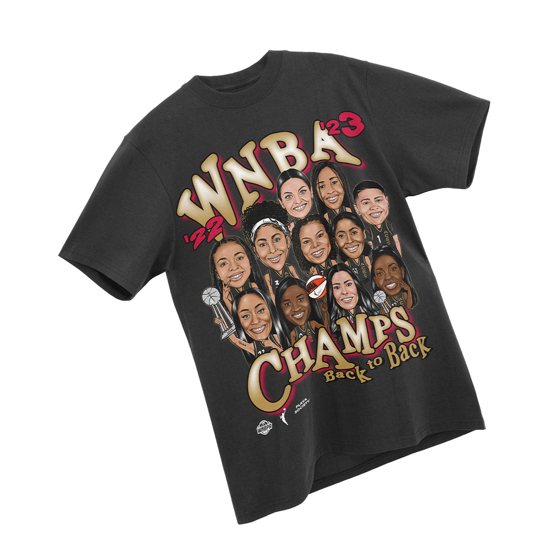 2023 WNBA Champs Roster T-shirt - Playa Society