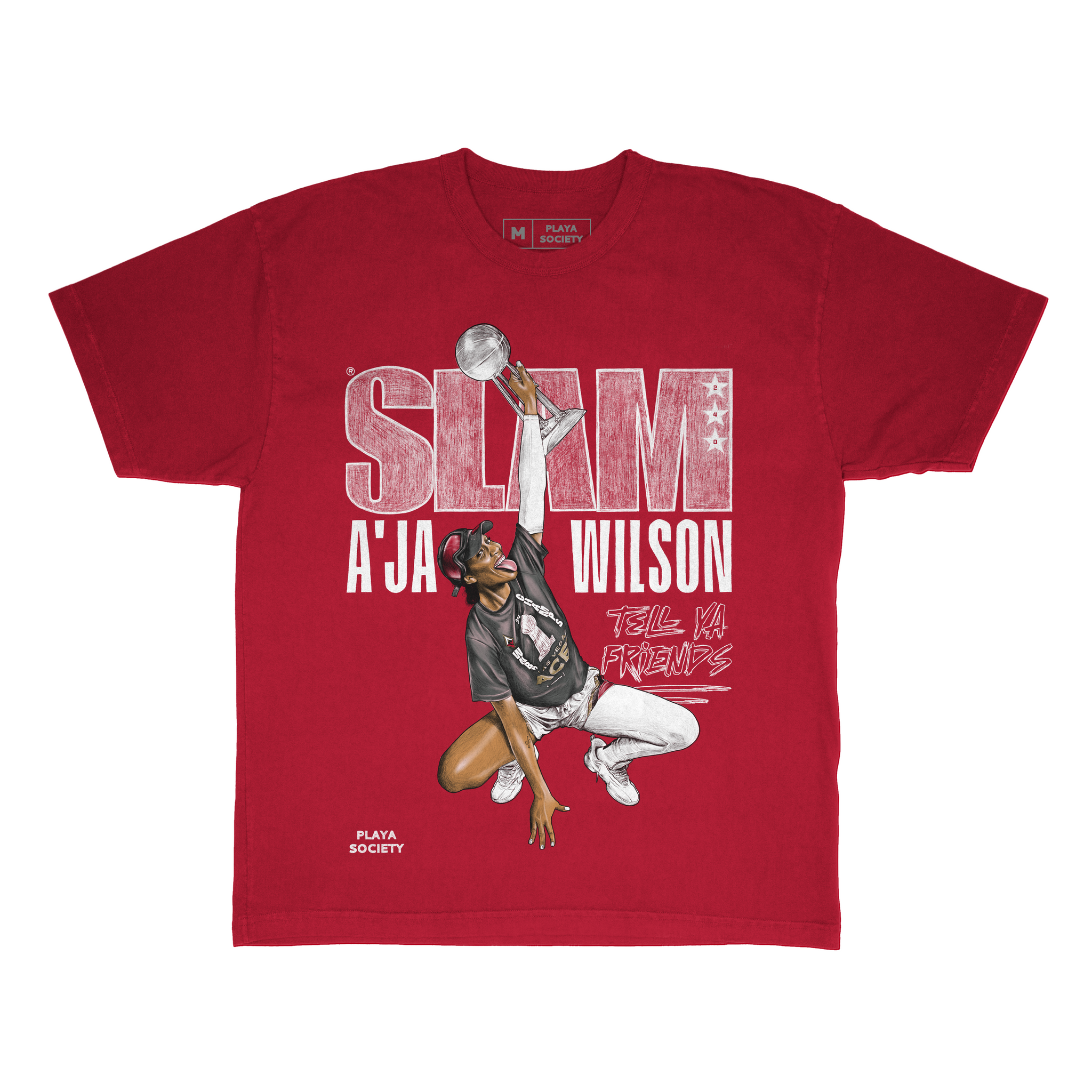 Playa Society X SLAM A'ja Wilson T-Shirt - Playa Society