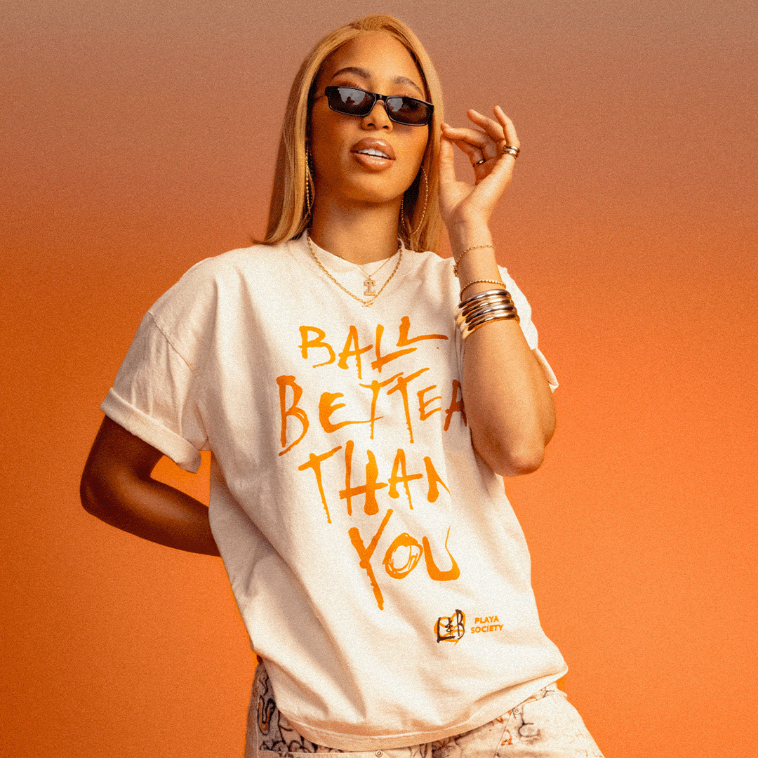 Playa Society X Love & Basketball Ball Better Than You T-Shirt Oat / XXXL