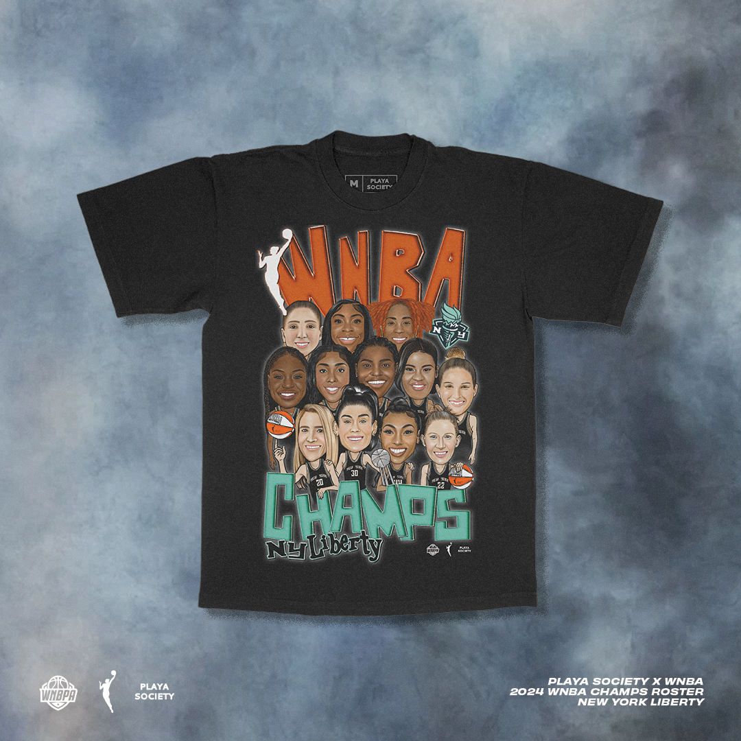 2024 WNBA Champs Roster T-shirt – Playa Society