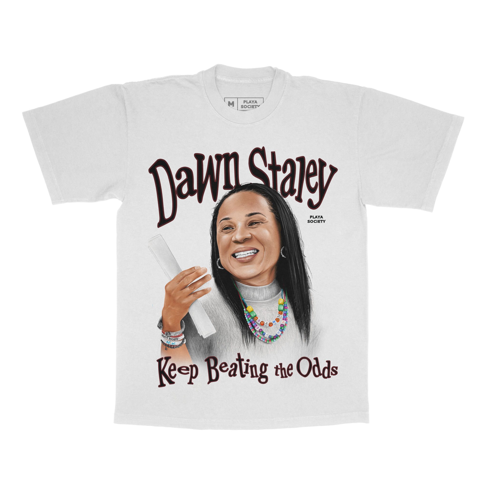 Playa Society Dawn Staley "Keep Beating the Odds" T-Shirt