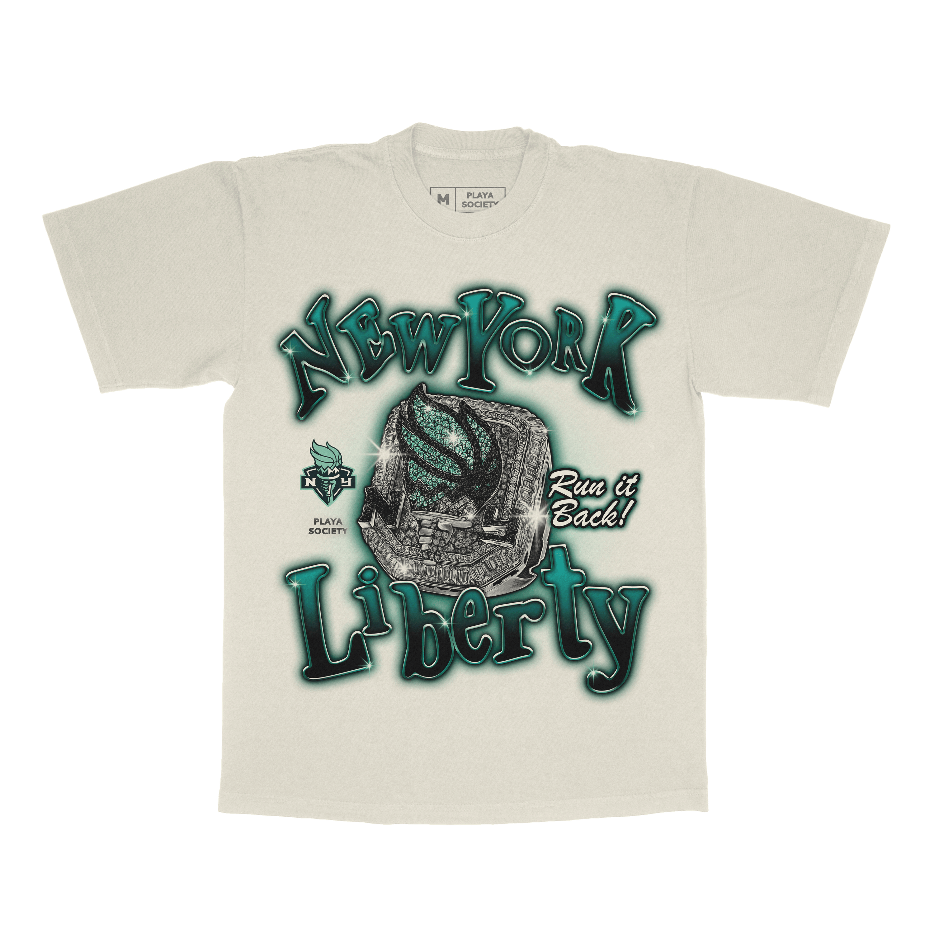 Playa Society New York Liberty Championship Ring T-Shirt