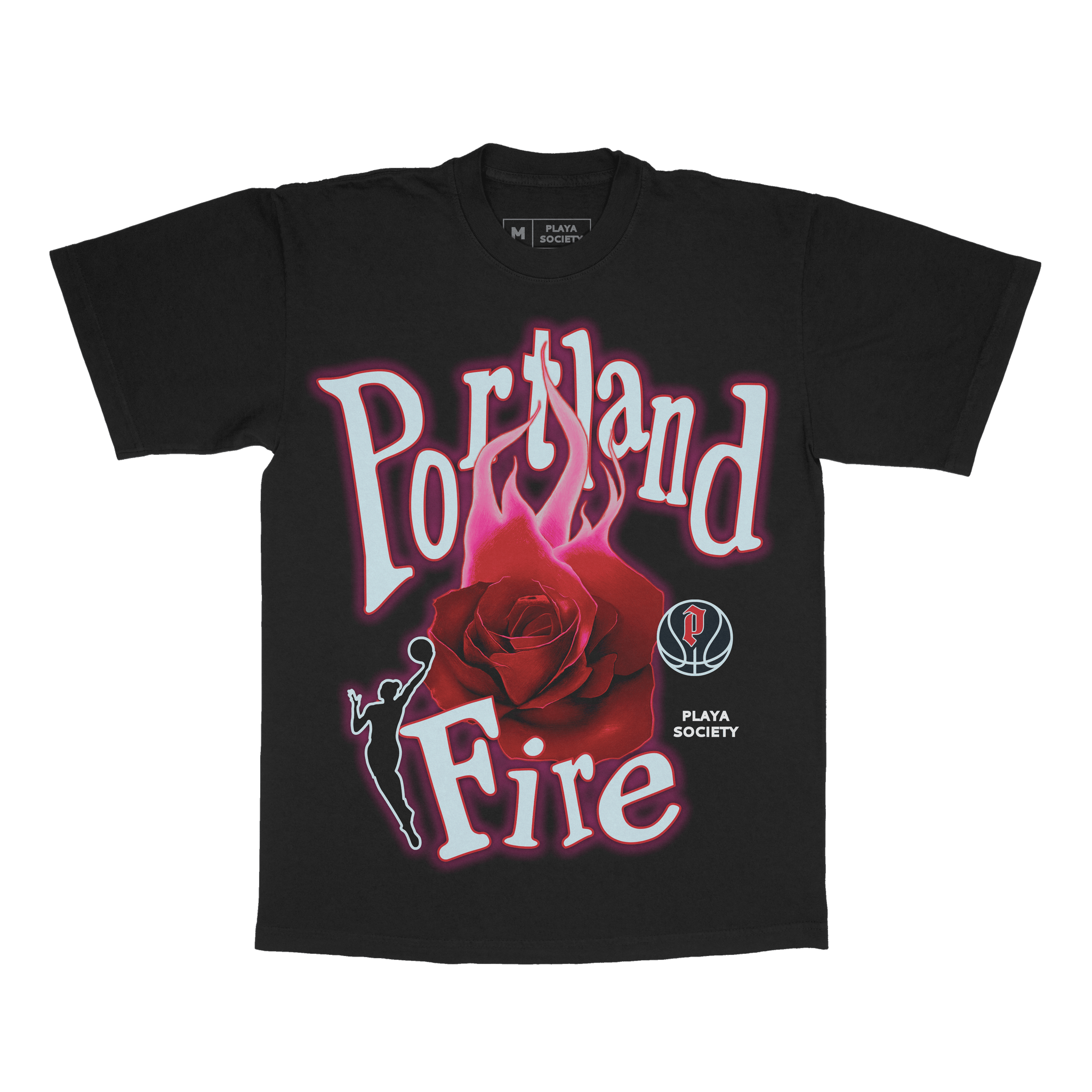 Playa Society WNBA Portland Fire T-Shirt