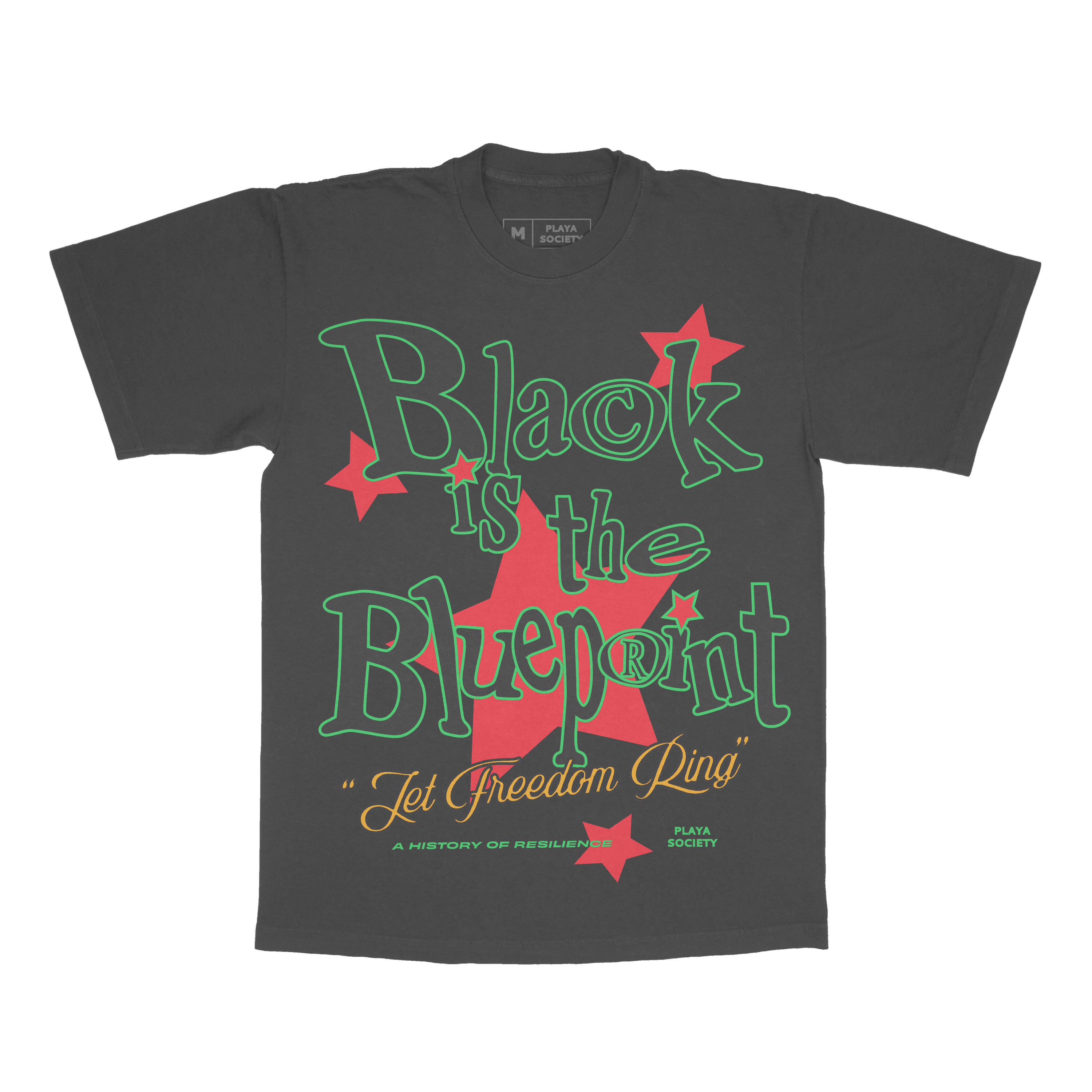Playa Society "Black is the Blueprint" T-Shirt