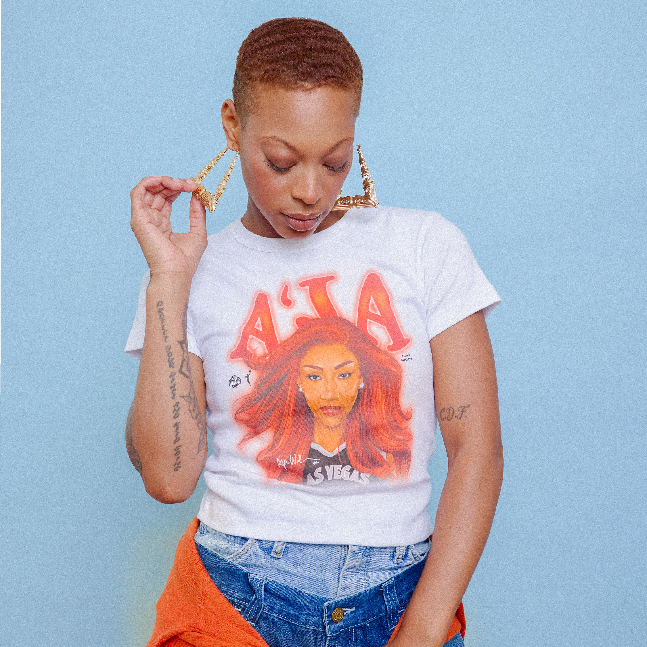 Playa Society A'ja Wilson 2026 Baby T-Shirt