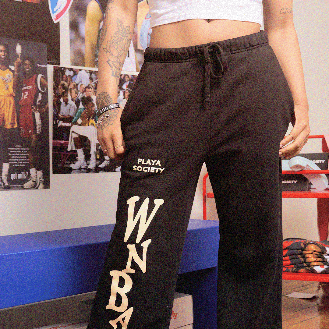 Playa Society WNBA Open Leg Sweatpant