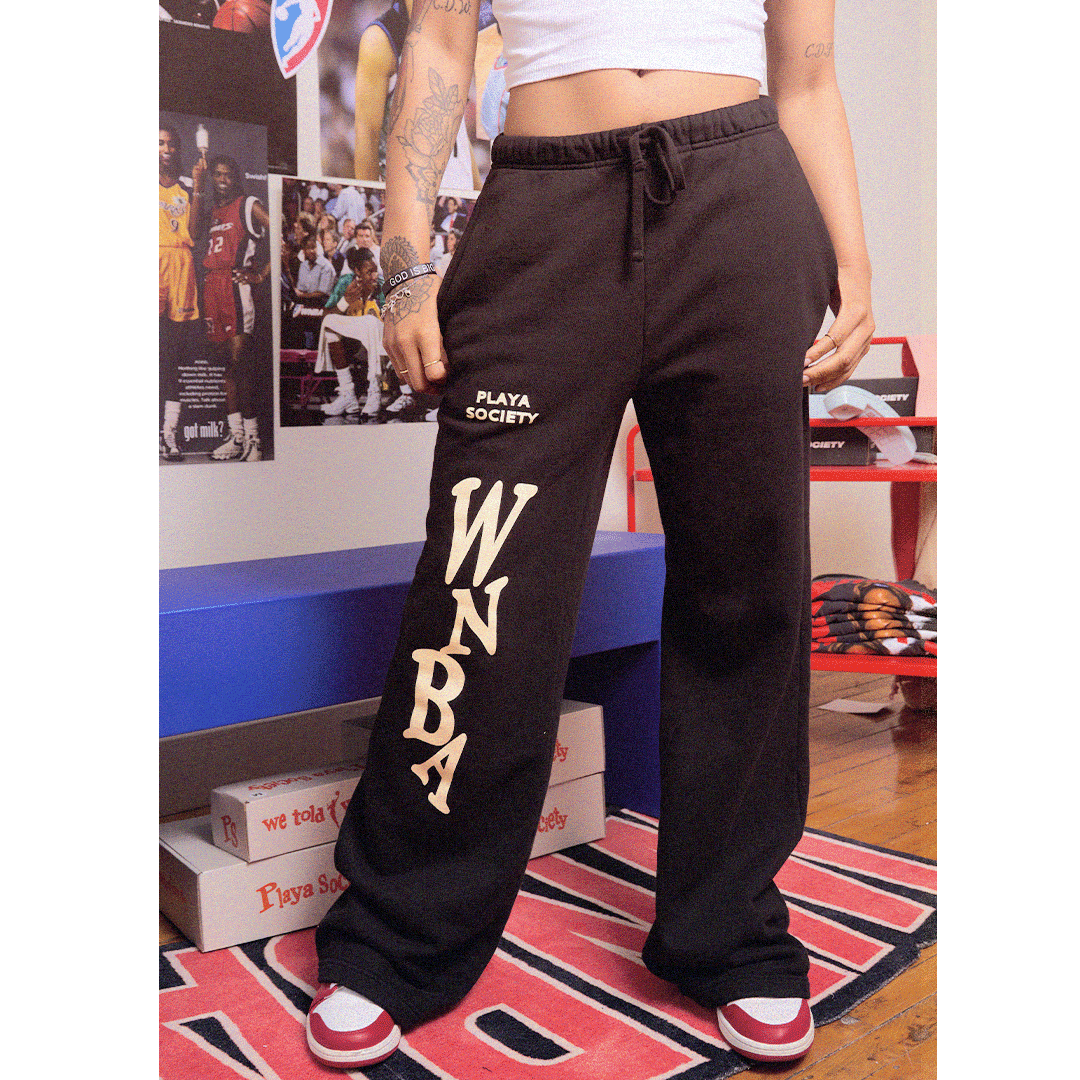 Playa Society WNBA Open Leg Sweatpant