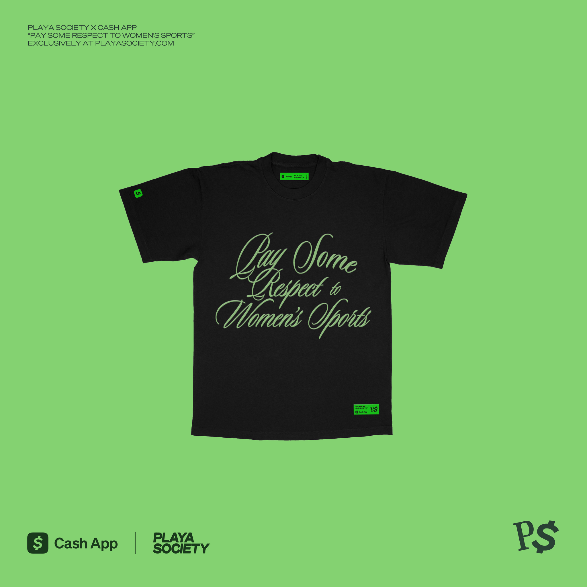 Playa Society x Cash App PSRTWS Heritage T-shirt