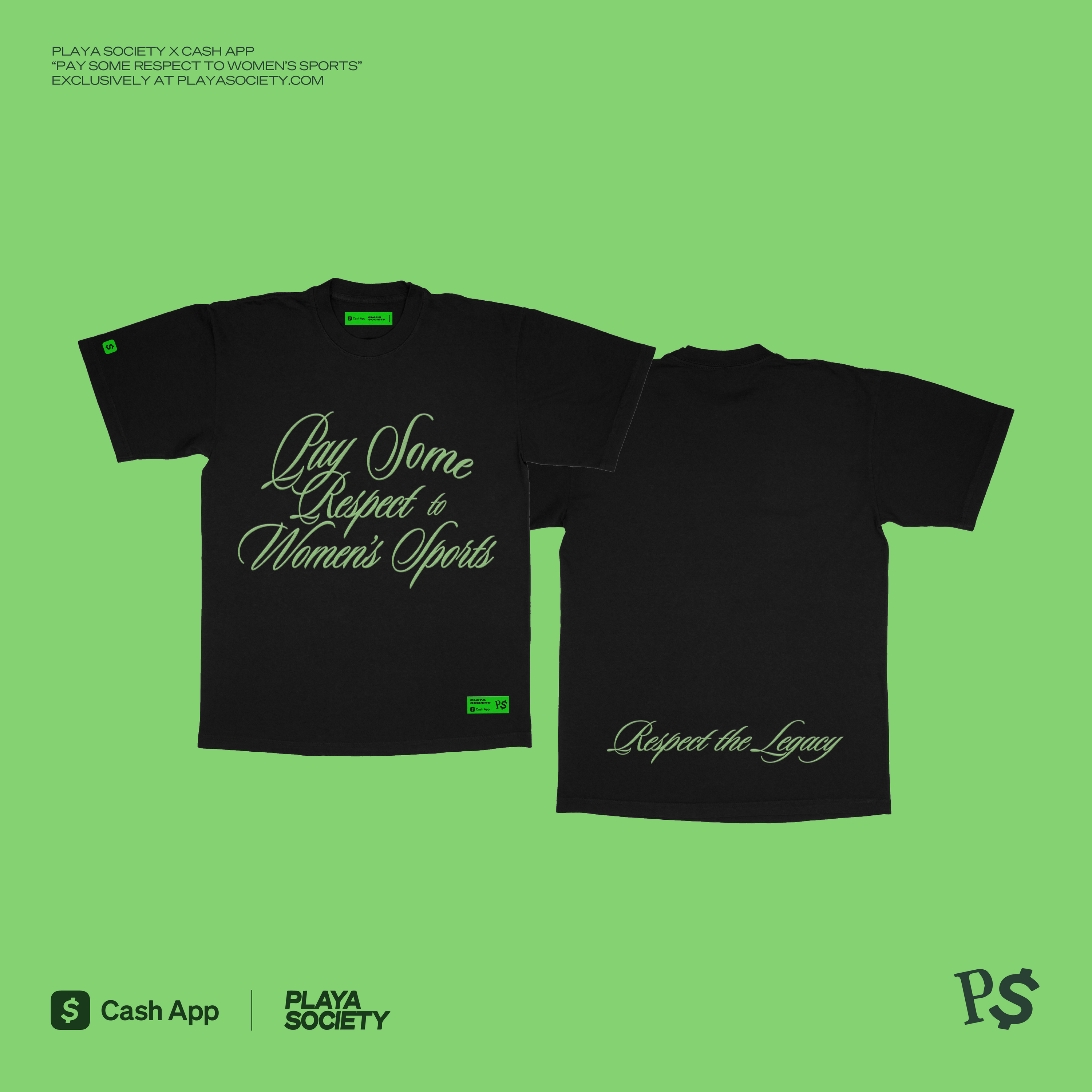 Playa Society x Cash App PSRTWS Heritage T-shirt
