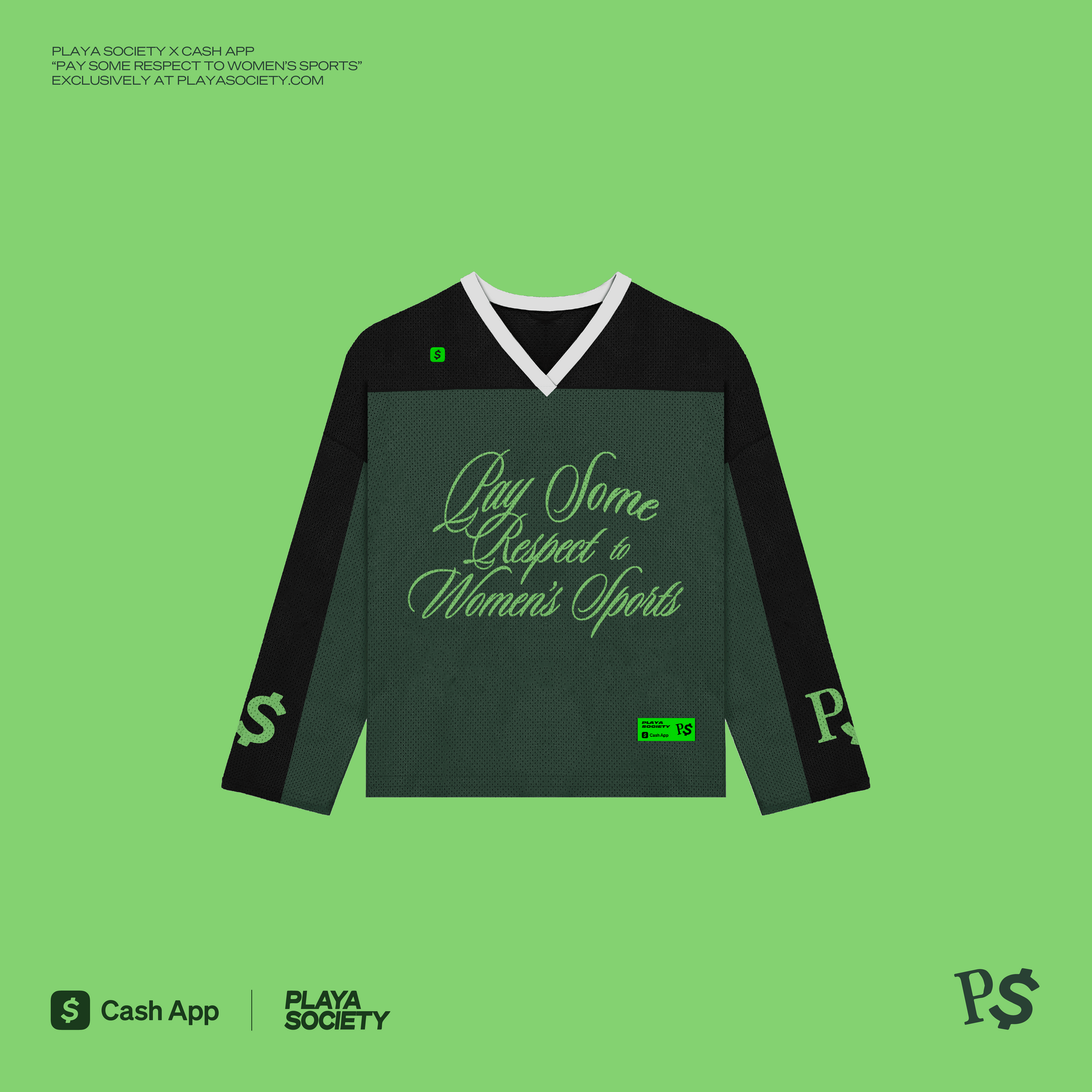 Playa Society x Cash App PSRTWS Heritage Hockey Jersey