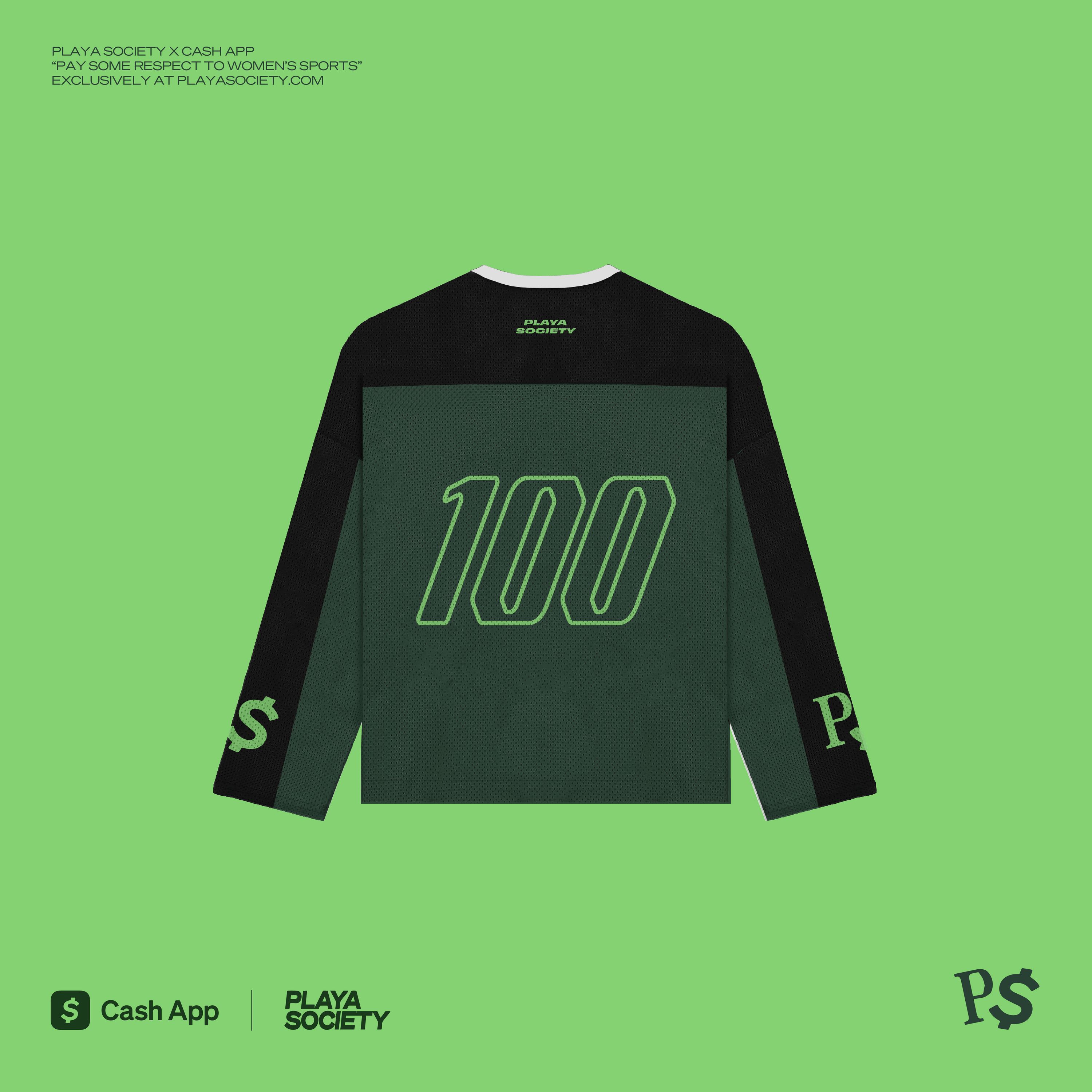 Playa Society x Cash App PSRTWS Heritage Hockey Jersey