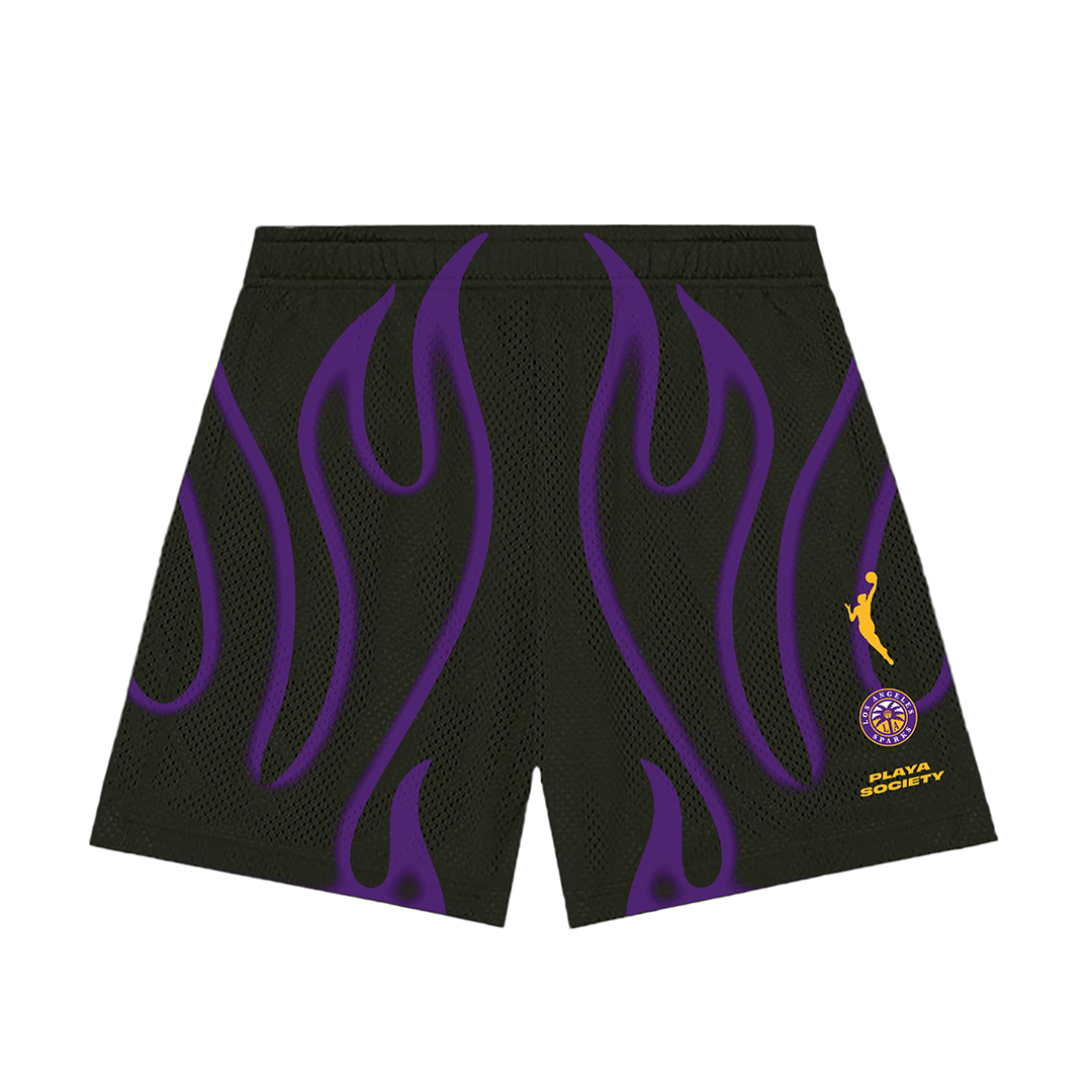 Playa Society WNBA Sparks Shorts