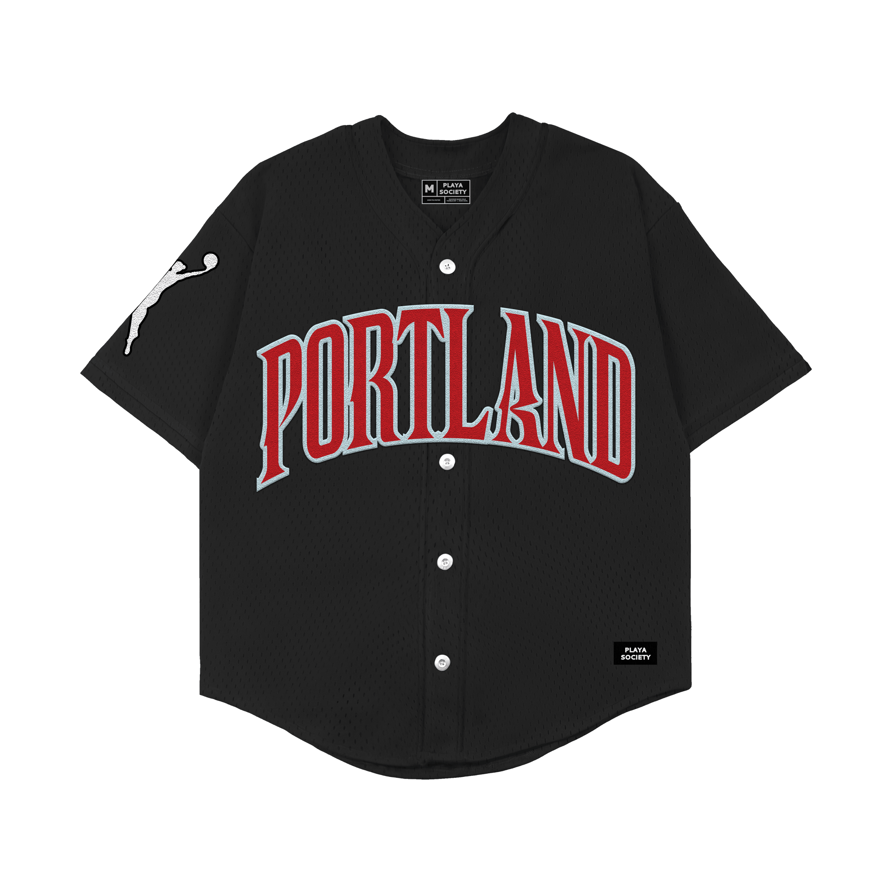 Playa Society 2025 Portland Fire Baseball Jersey