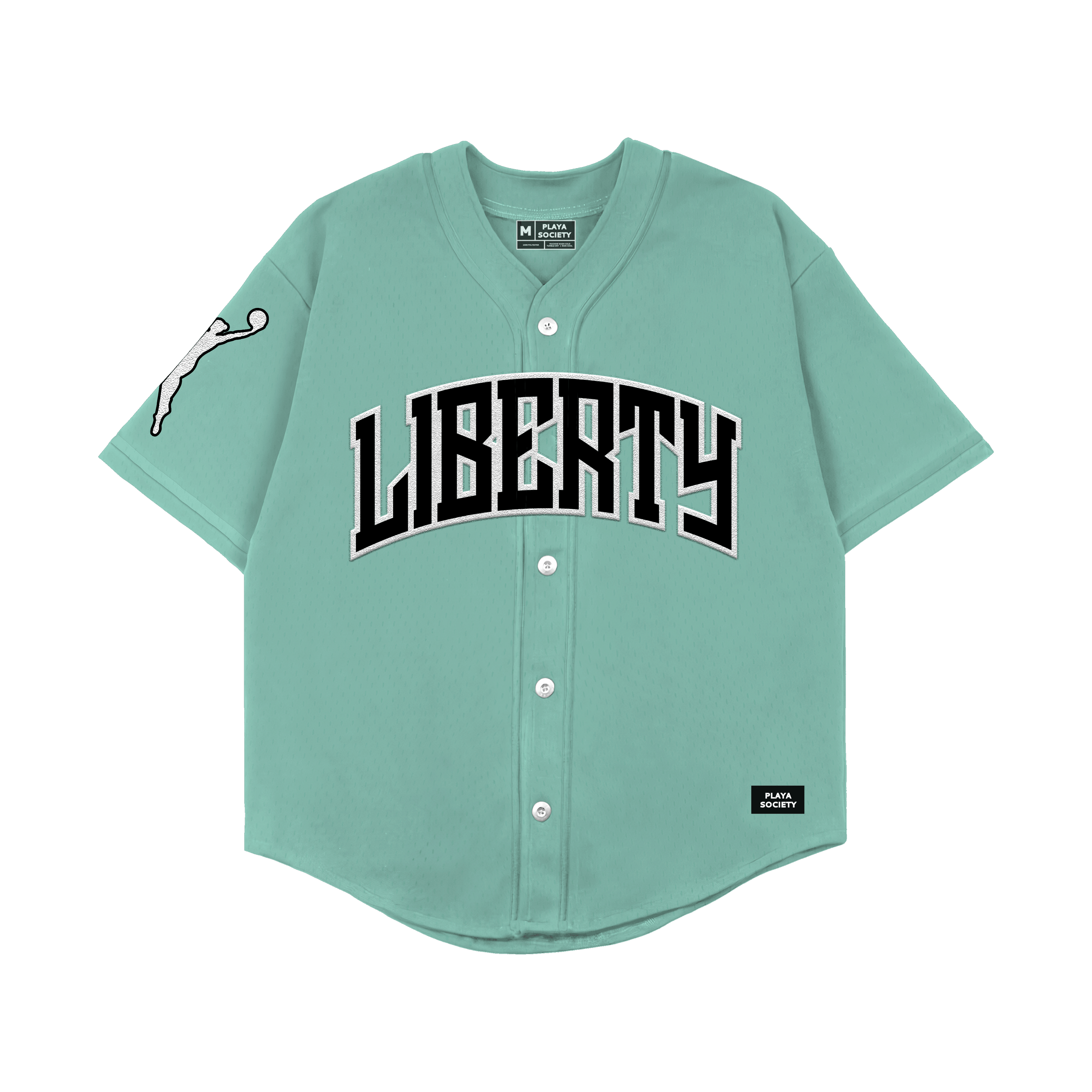 Playa Society 2026 New York Liberty Baseball Jersey