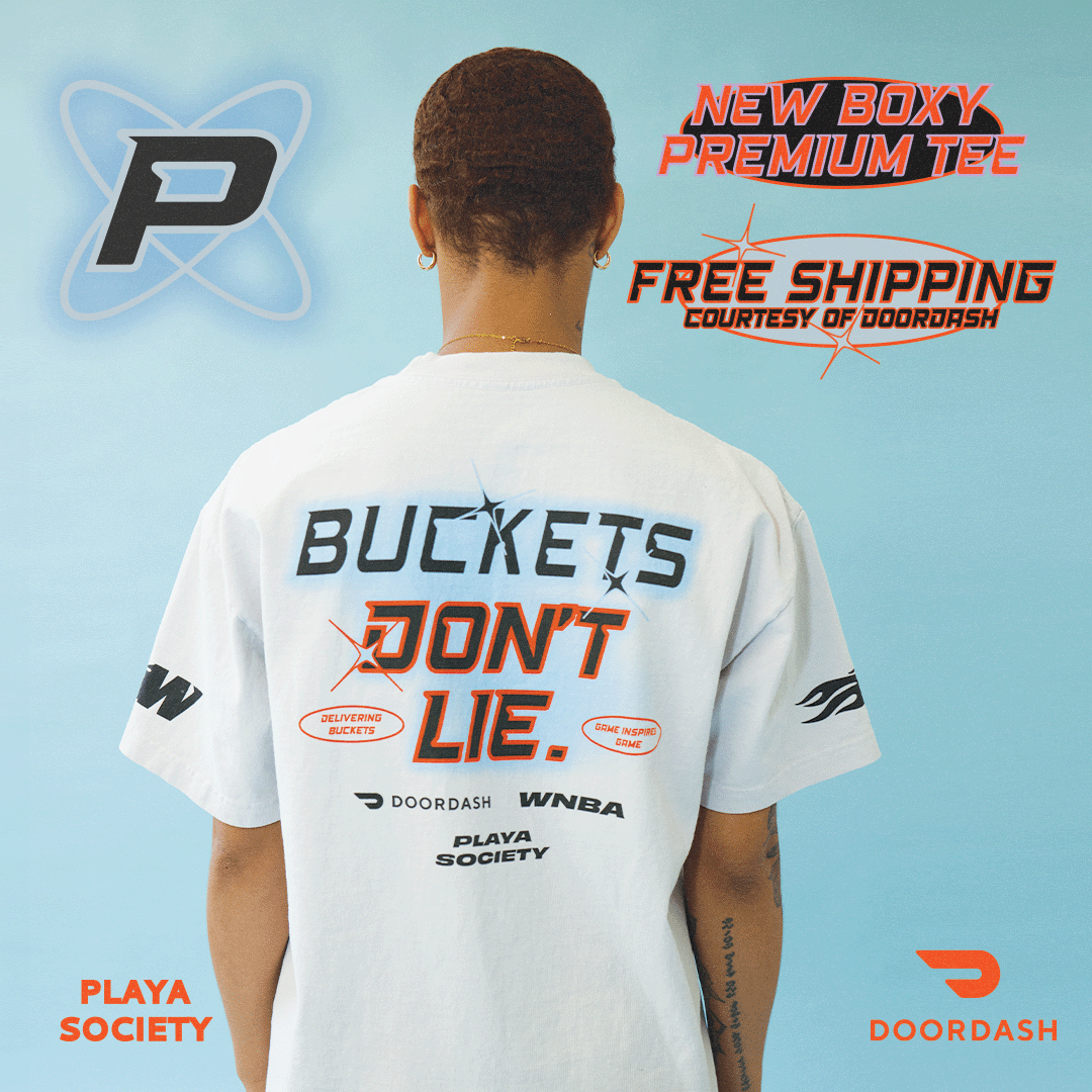 Playa Society x DoorDash x Paige Bueckers "Buckets Don't Lie" T-Shirt