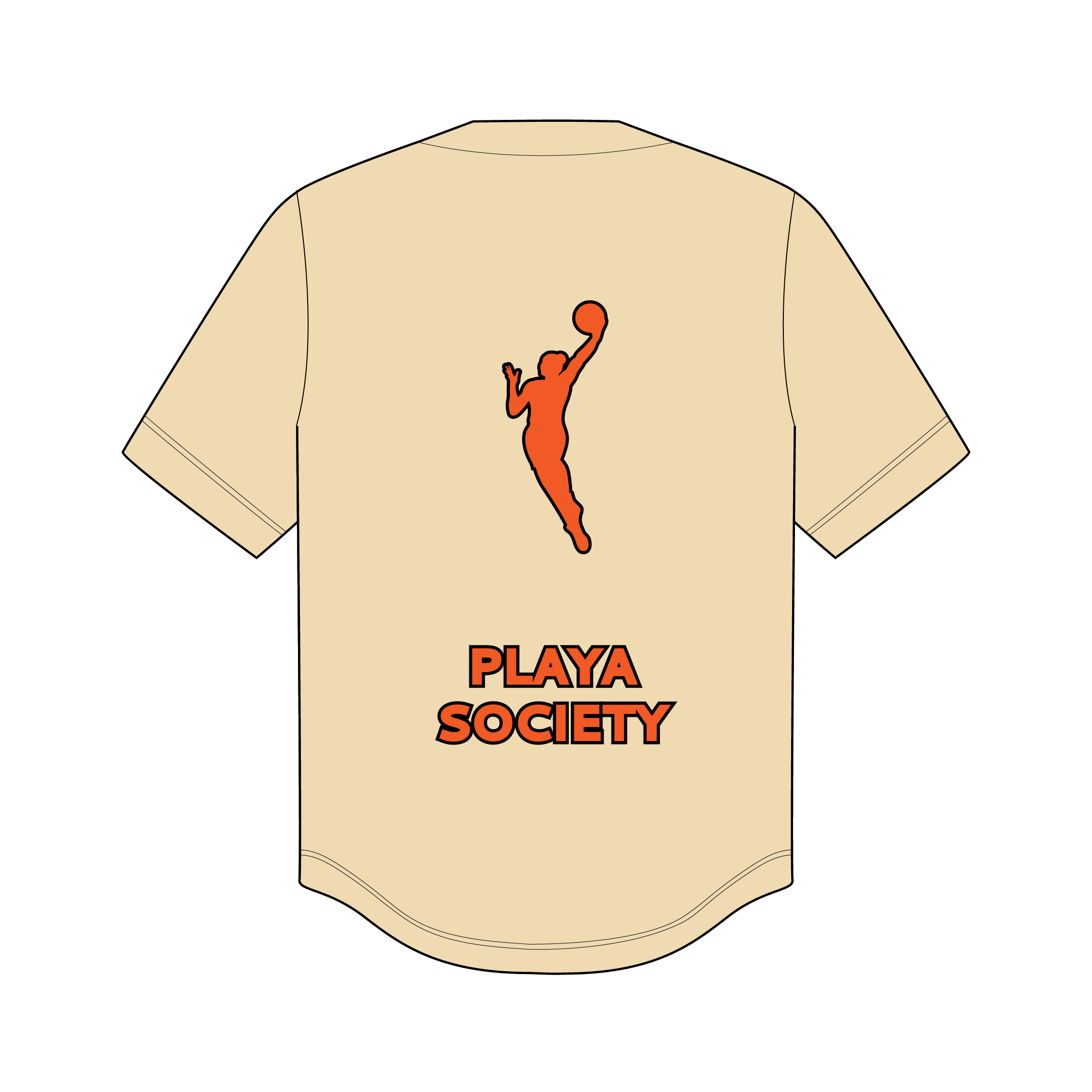 Playa Society WNBA Baseball Jersey
