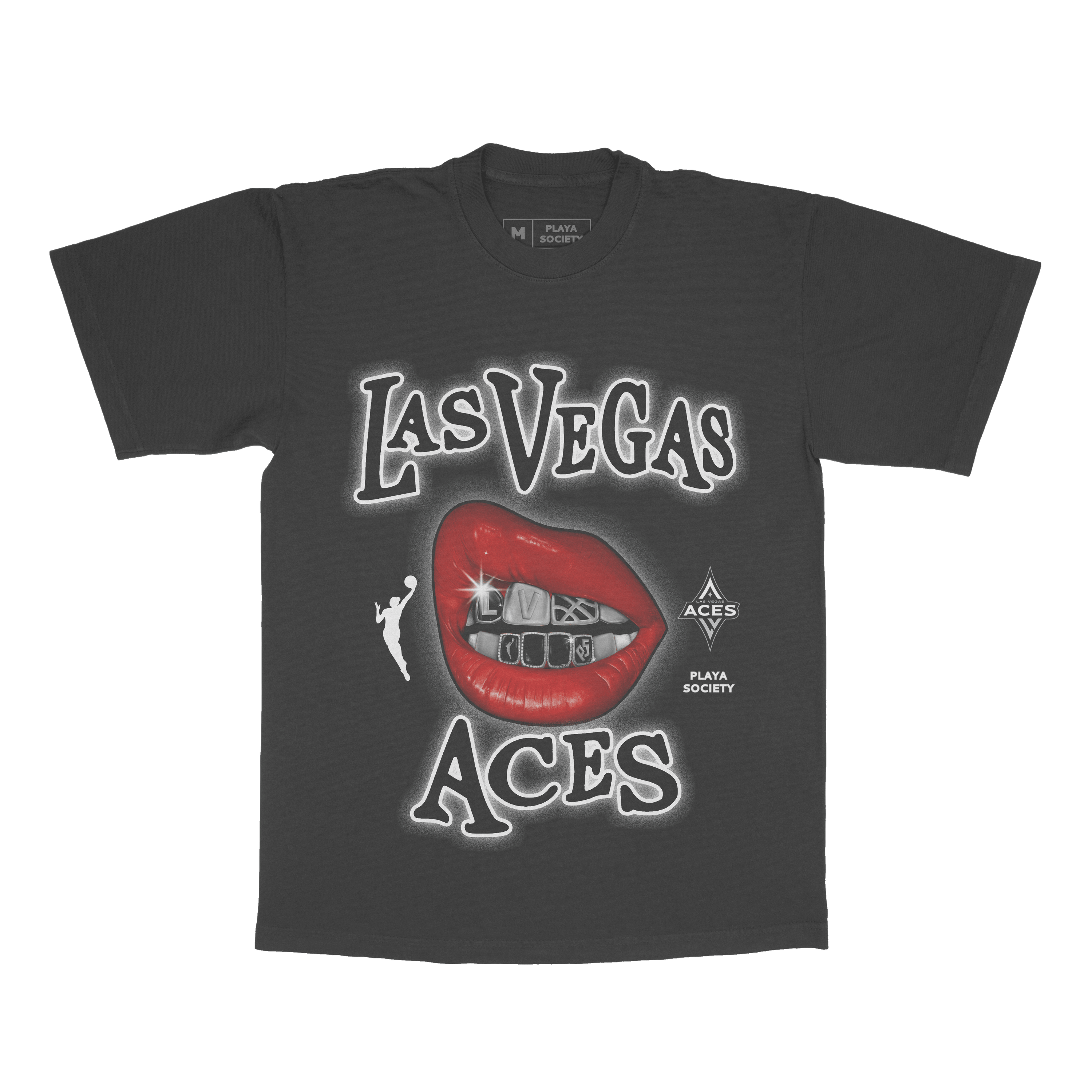 Playa Society Las Vegas Aces Grill Sketch T-Shirt