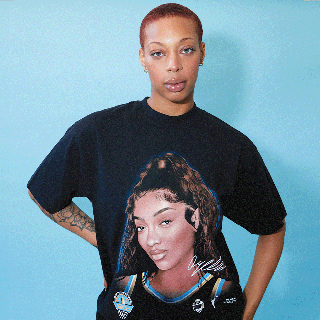 Playa Society Angel Reese Sketch T-Shirt