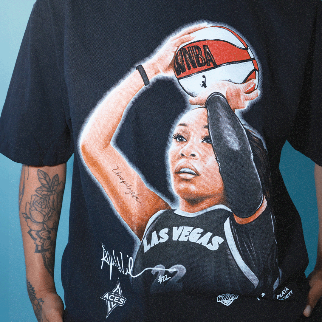 Playa Society A'ja Wilson Sketch T-Shirt