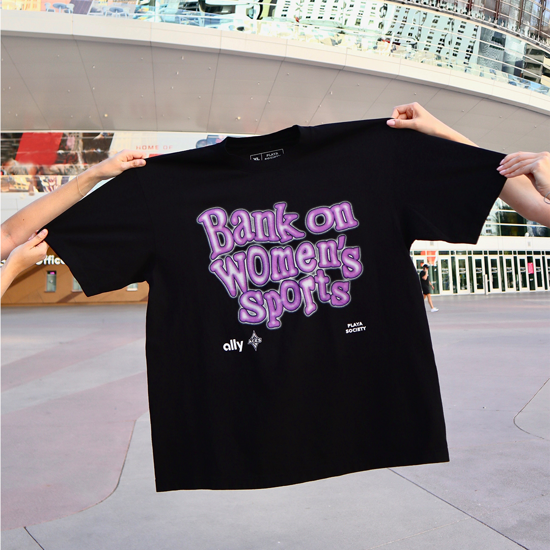 Playa Society x Ally  "Bank on Women's Sports" T-Shirt