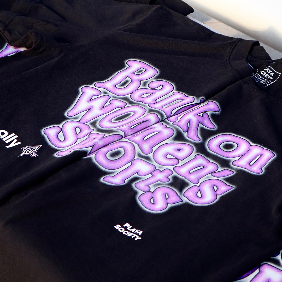 Playa Society x Ally  "Bank on Women's Sports" T-Shirt