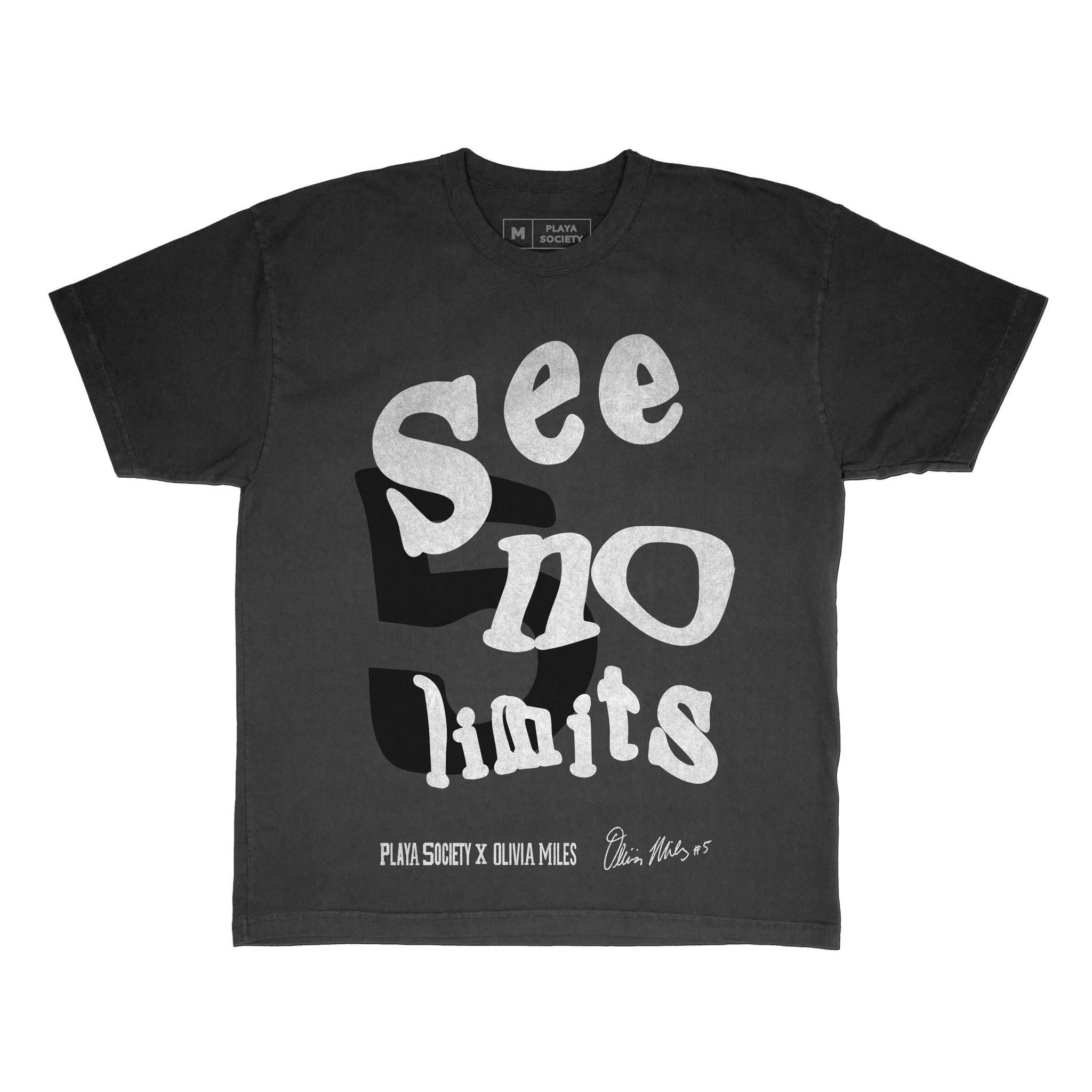 PS X Olivia Miles: See No Limits T-Shirt - Playa Society