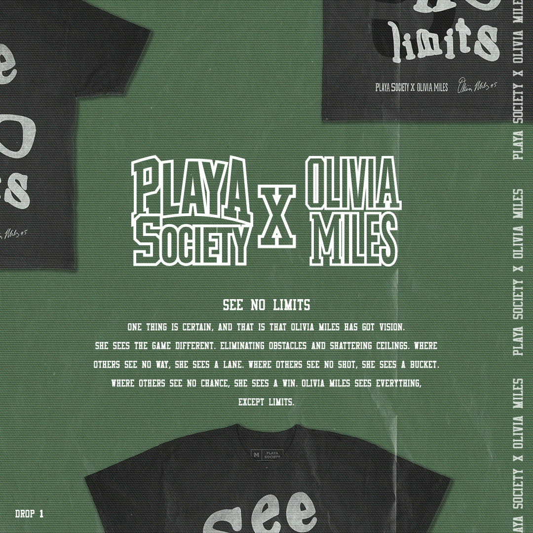 PS X Olivia Miles: See No Limits T-Shirt - Playa Society